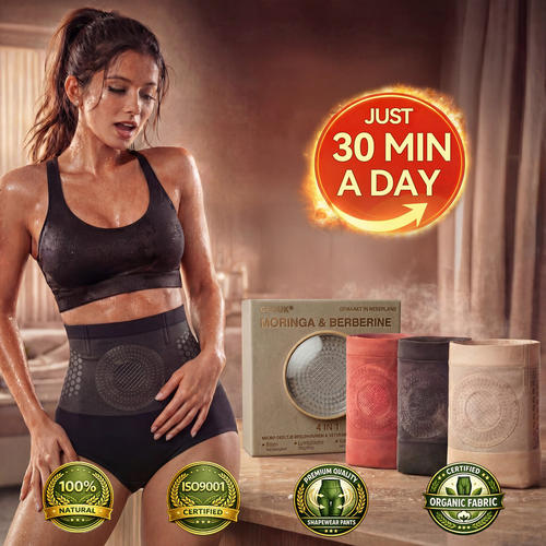 🩳👑GFOUK® 𝐌𝐨𝐫𝐢𝐧𝐠𝐚 & 𝐁𝐞𝐫𝐛𝐞𝐫𝐢𝐧𝐞 4‑In‑1 Micro‑Particle Sculpting & Fat‑Burn Shorts